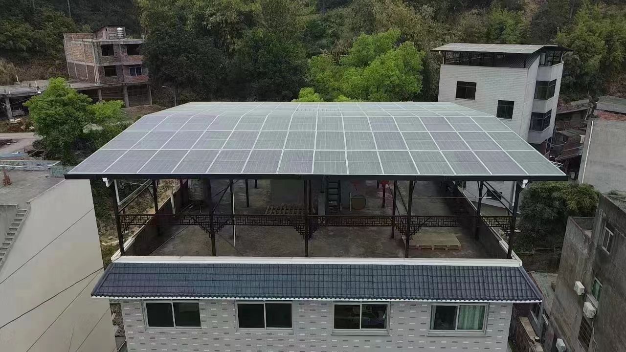 齐齐哈尔15kw+10kwh自建别墅家庭光伏储能系统